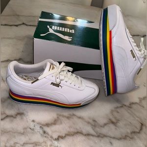 Puma Roma Amor Rainbow Platform Sneakers 🌈